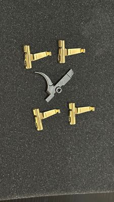 Knurled D2 Cam/S7 Lever With Pre Cut Trigger Gold PVD