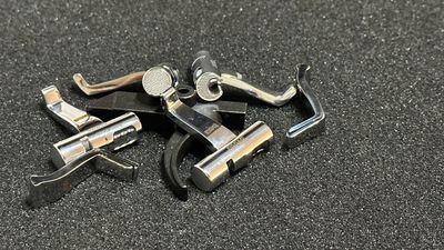 Knurled D2 Cam/Spring Steel 308 Lever With Pre Cut Trigger Silver PVD Combo