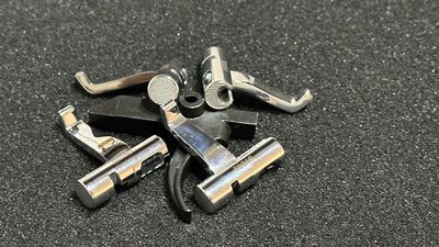 Knurled D2 Cam/S7 Lever With Pre Cut Trigger Silver PVD