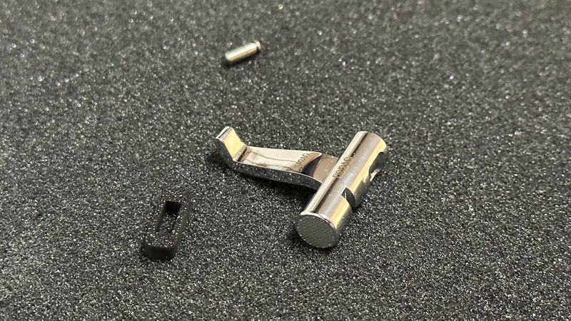 Only Knurled D2 Cam/S7 Lever Silver PVD