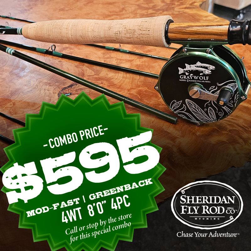 Special Combo – Premium Greenback + Graywolf Mayfly Reel