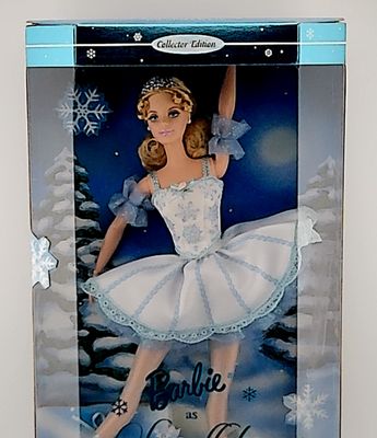 Barbie as Snowflake in the Nutcracker.