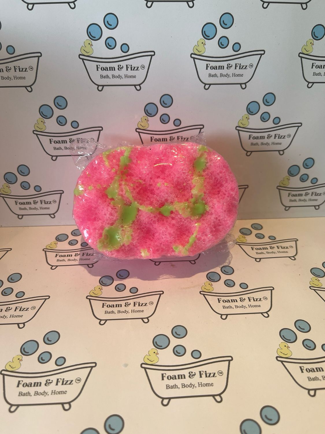 Strawberry &amp; Lime Mini Soap Infused Sponge