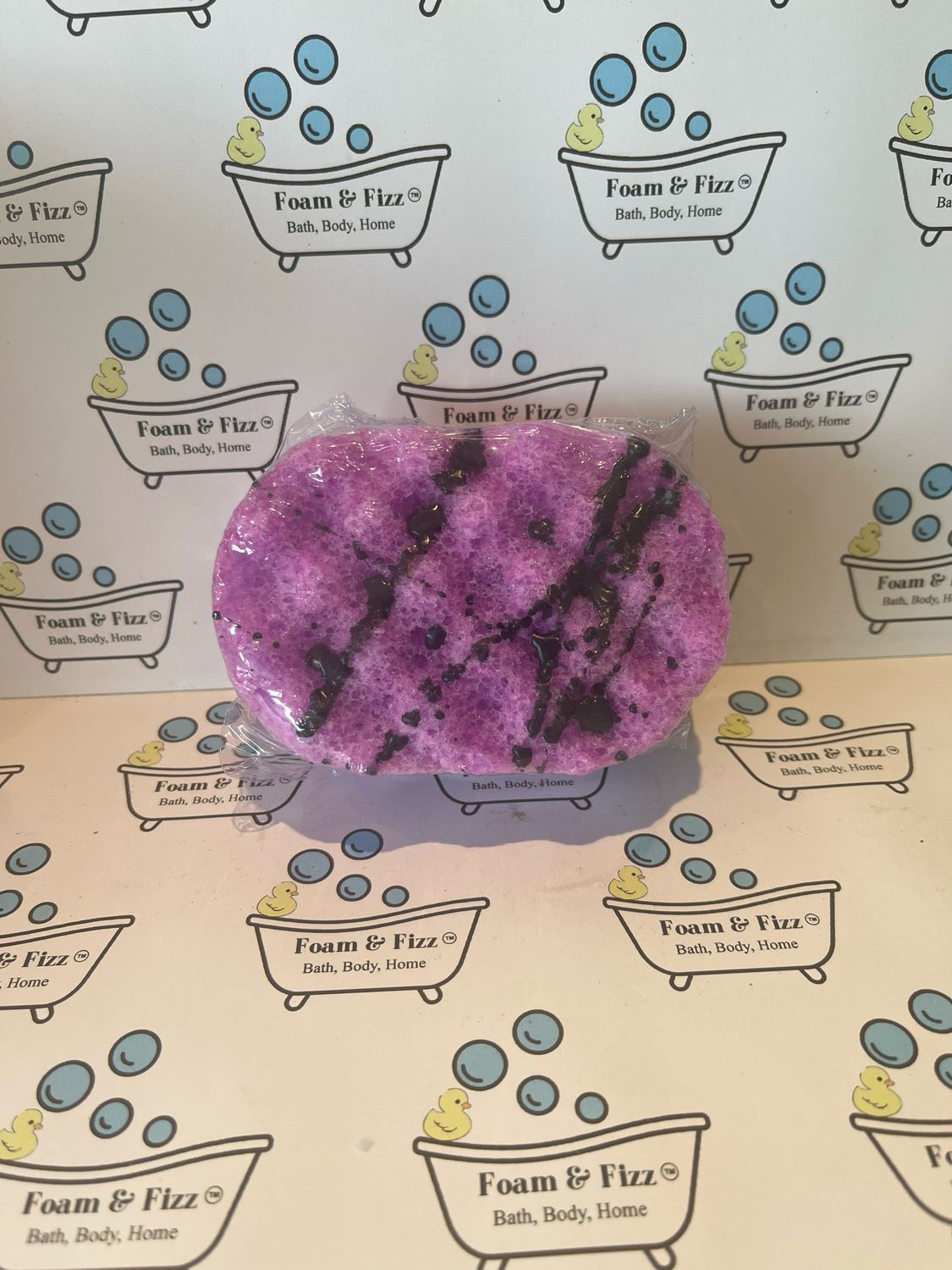 Black Plum &amp; Rhubarb Mini Soap Infused Sponge