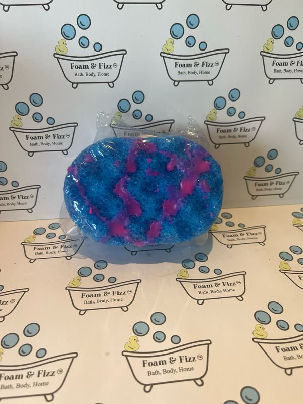 Blue Raspberry Mini Soap Infused Sponge