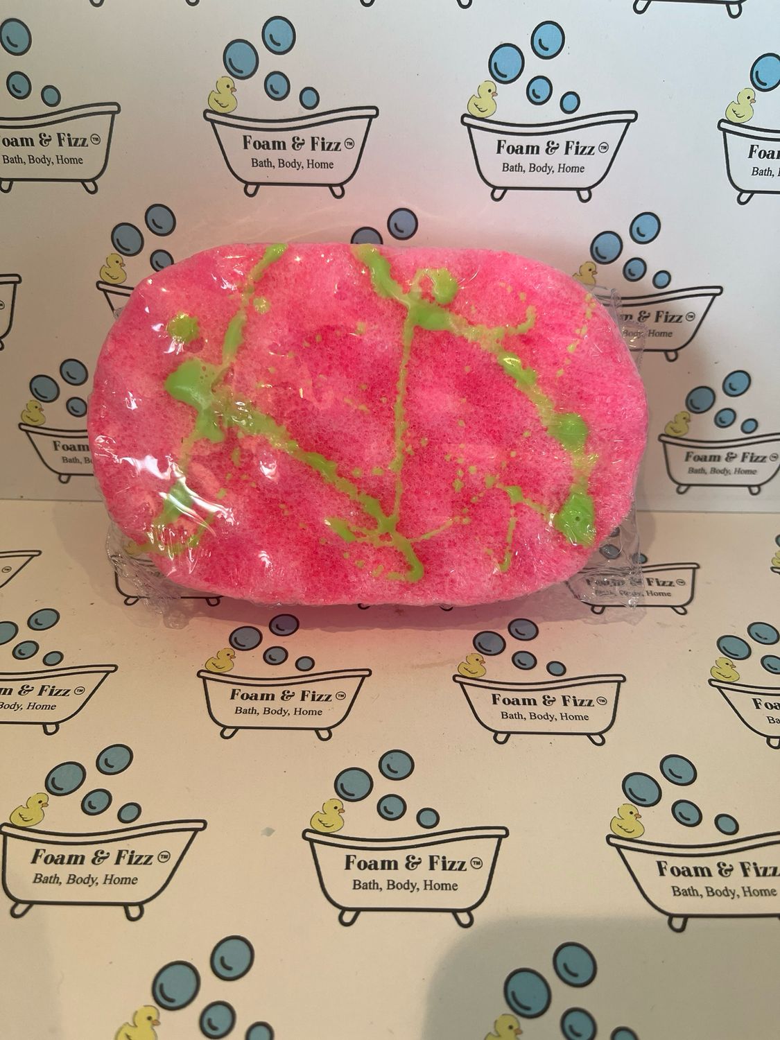 Strawberry &amp; Lime Soap Infused Sponge
