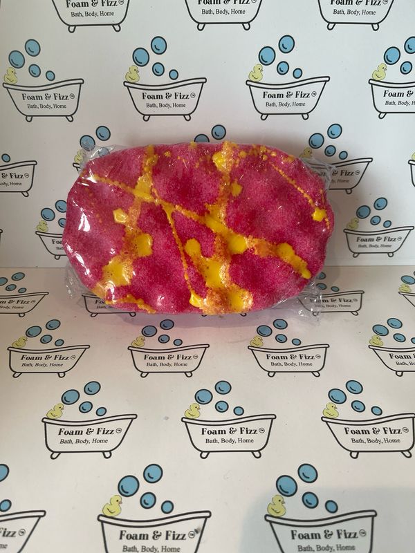 Rhubarb &amp; Custard Soap Infused Sponge