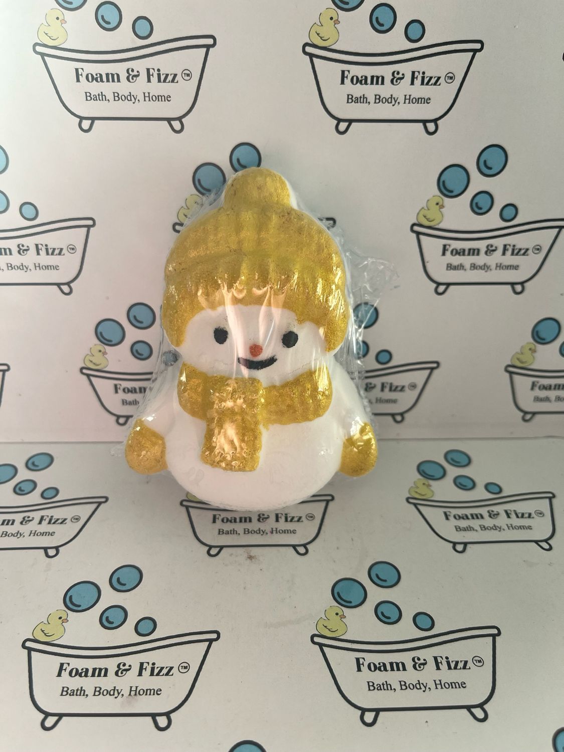 Snowman Bath Bomb - Yellow