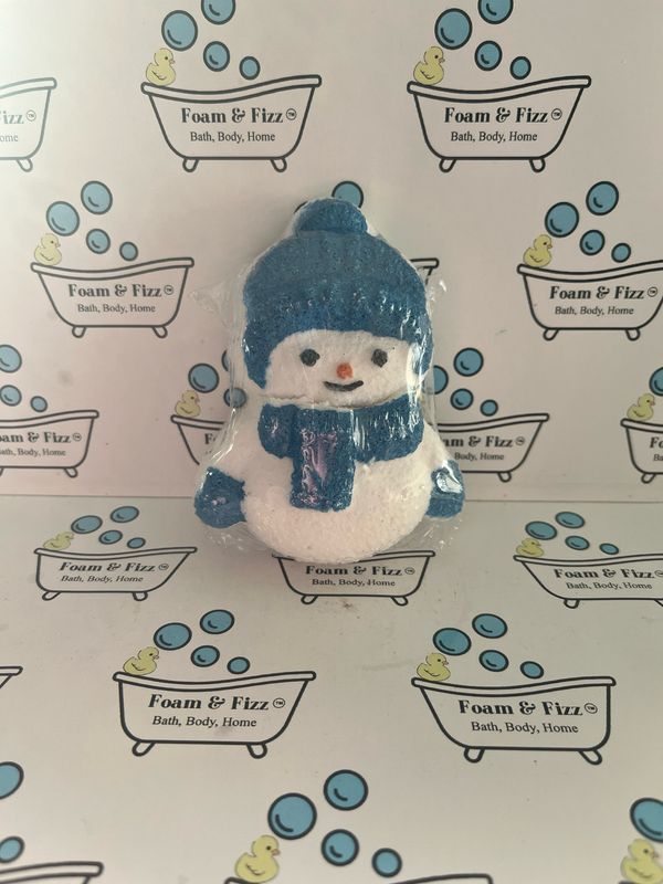 Snowman Bath Bomb - Blue