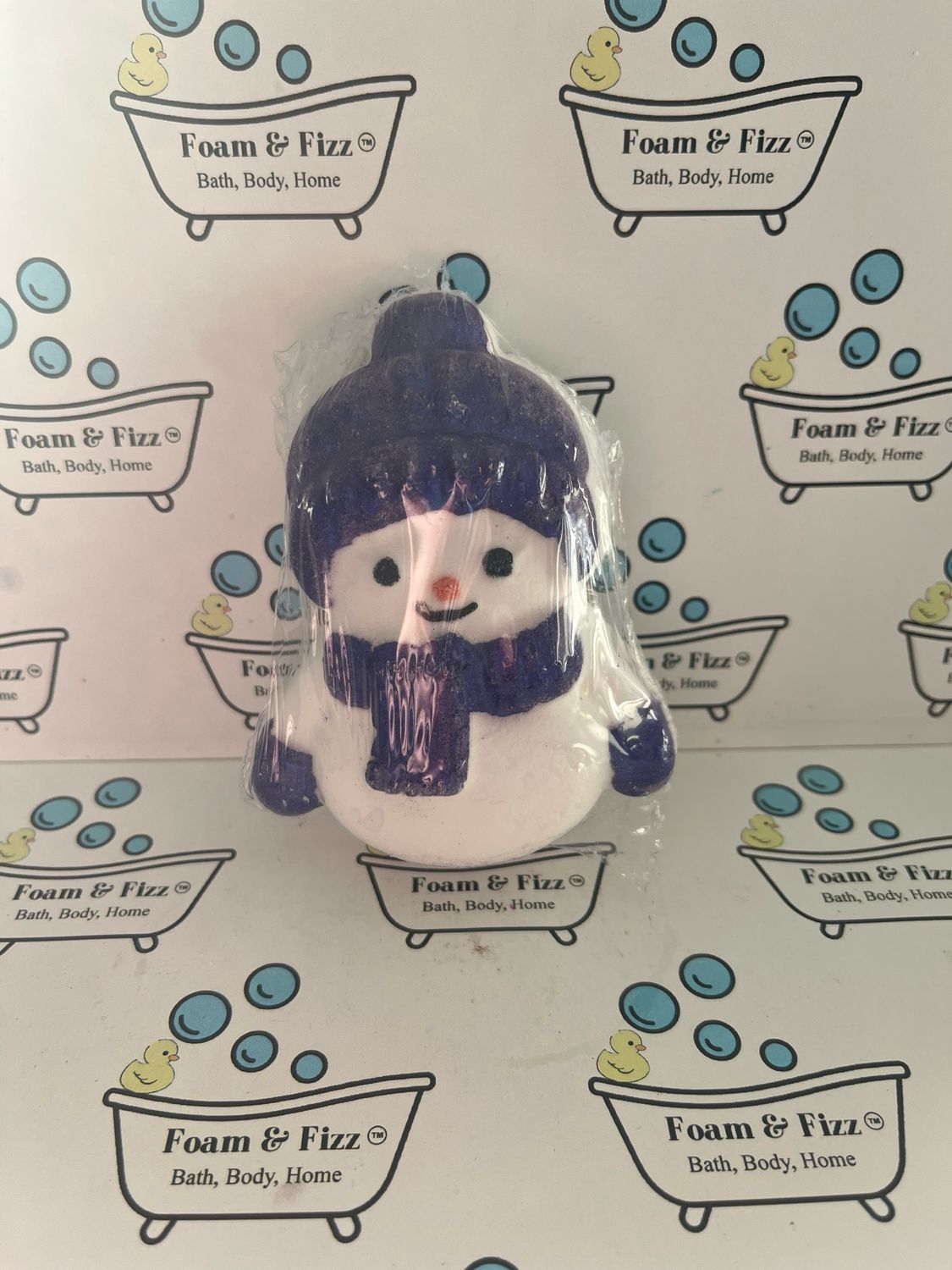 Snowman Bath Bomb - Purple
