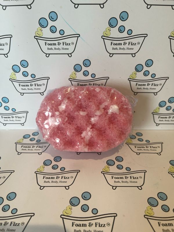 Candy Cane Mini Soap Infused Sponge