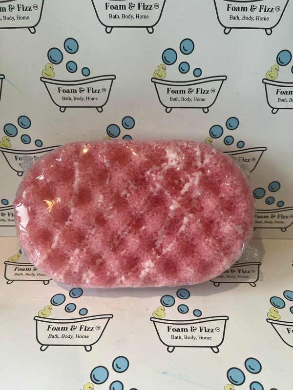 Candy Cane Soap Infused Sponge