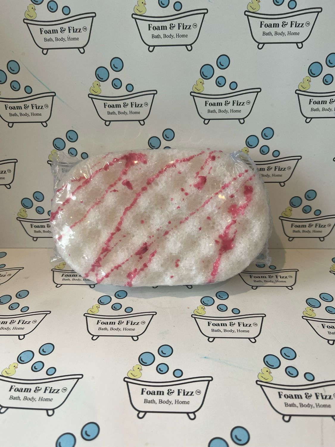 White Chocolate &amp; Raspberry Soap Infused Sponge