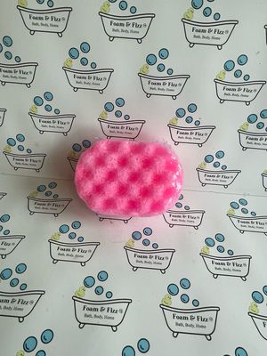 Pink Grapefruit Mini Soap Infused Sponge
