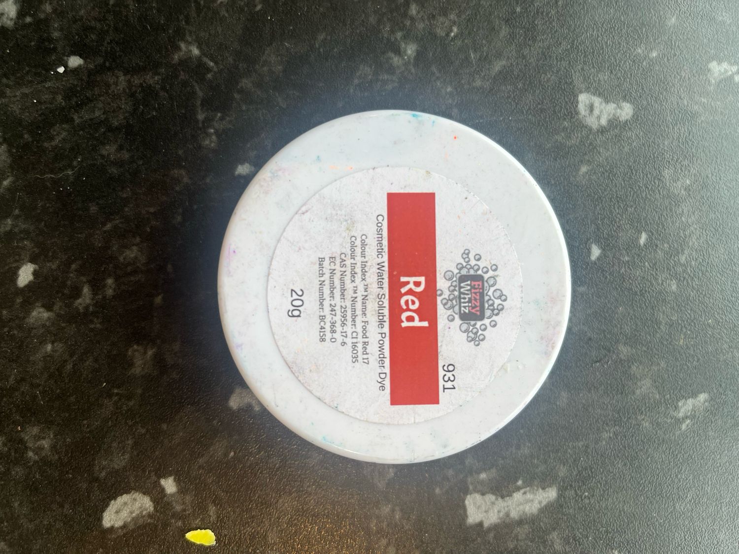 Fizzywhiz Watersoluble Red
