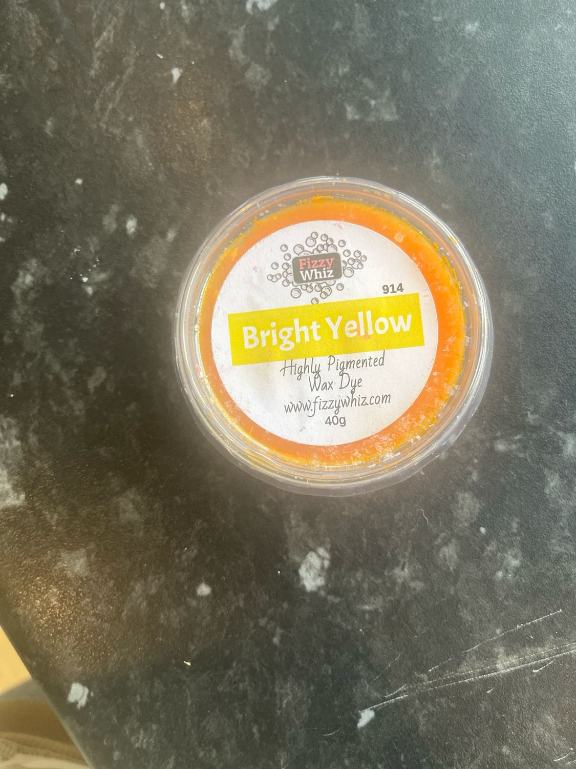 Bright Yellow Wax Dye