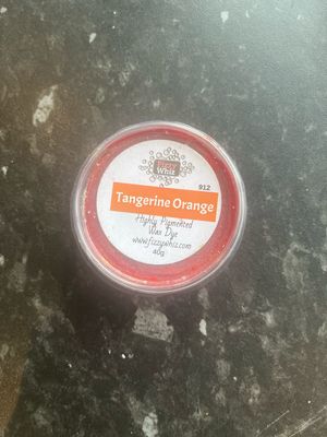 Tangerine Orange Wax Dye