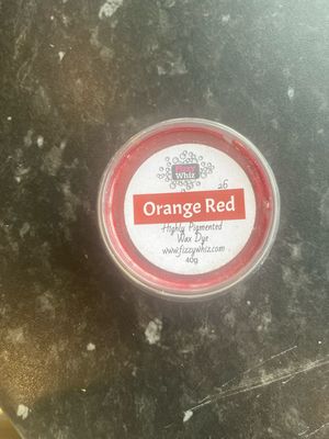 Orange Red Wax Dye