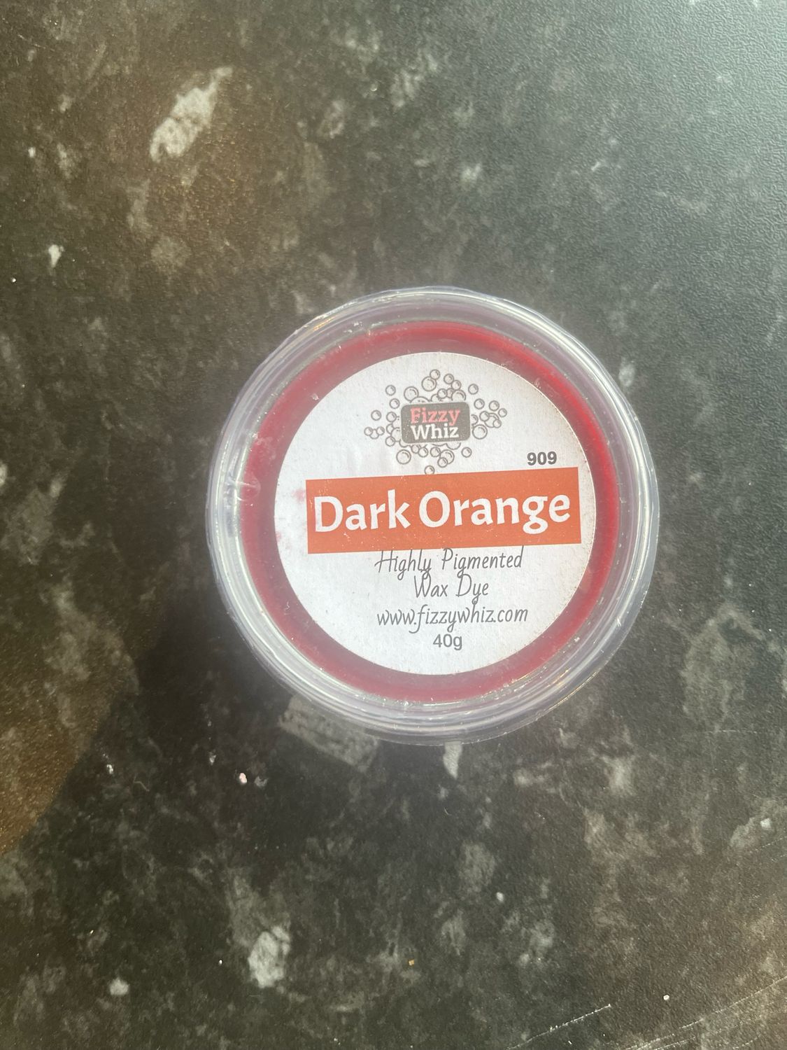 Dark Orange Wax Dye