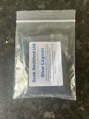 Blue lagoon water soluble dye