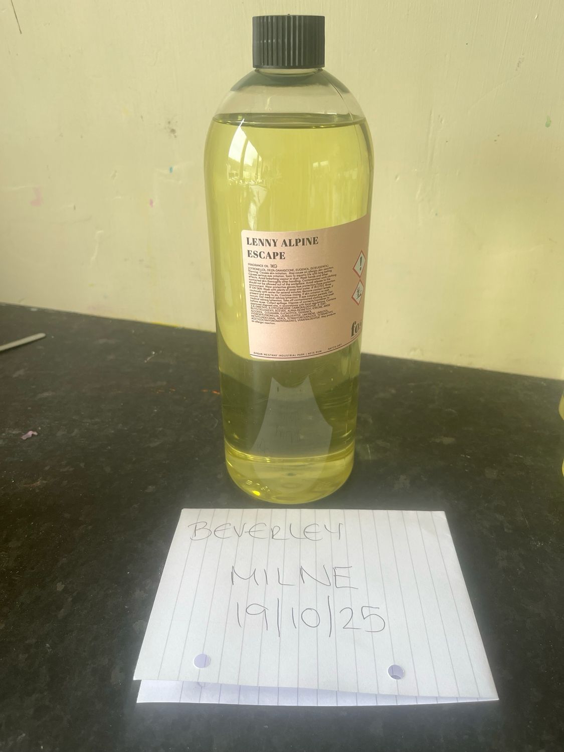 Fragrance Oil Alpine escape 1 litre