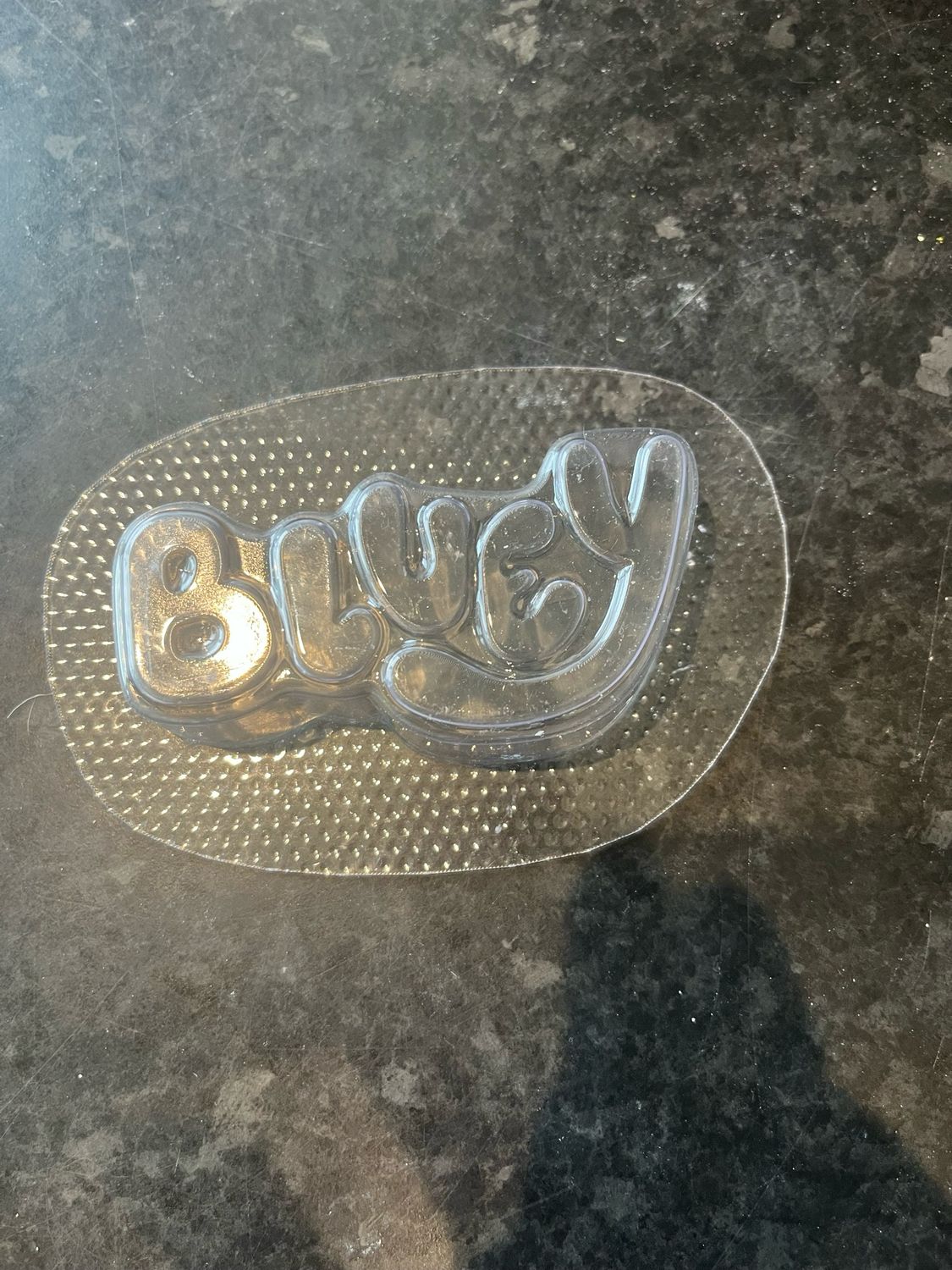 Bath Bomb Mould Bluey word