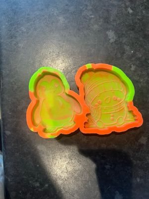 Penguin &amp; Snowman Silicone Mould