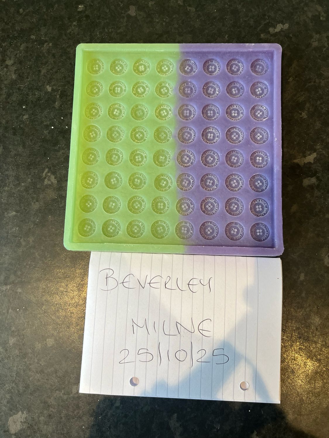 Santa button scoopie Silicone Mould