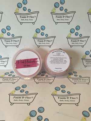 2oz Gel Wax - Pink Rhubarb with front label