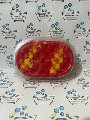 Rhubarb &amp; Custard Soap Infused Sponge