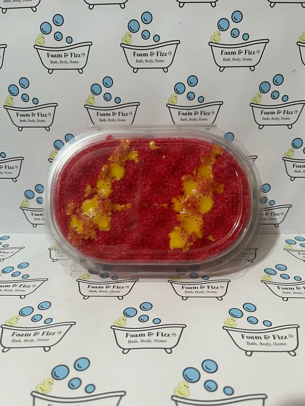 Rhubarb &amp; Custard Soap Infused Sponge