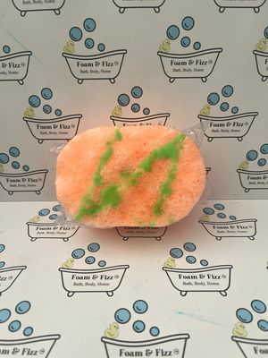 Tropical Mango &amp; Lime Mini Soap Infused Sponge