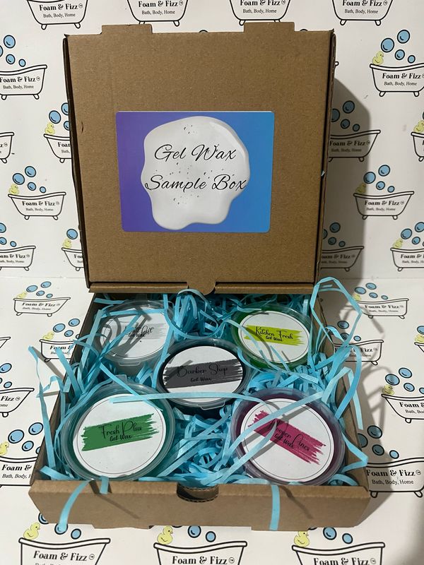 Gel Wax Sample Box - with front labels