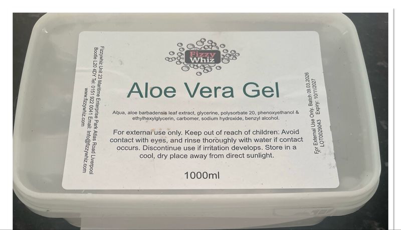Aloe vera gel Aloe vera gel
