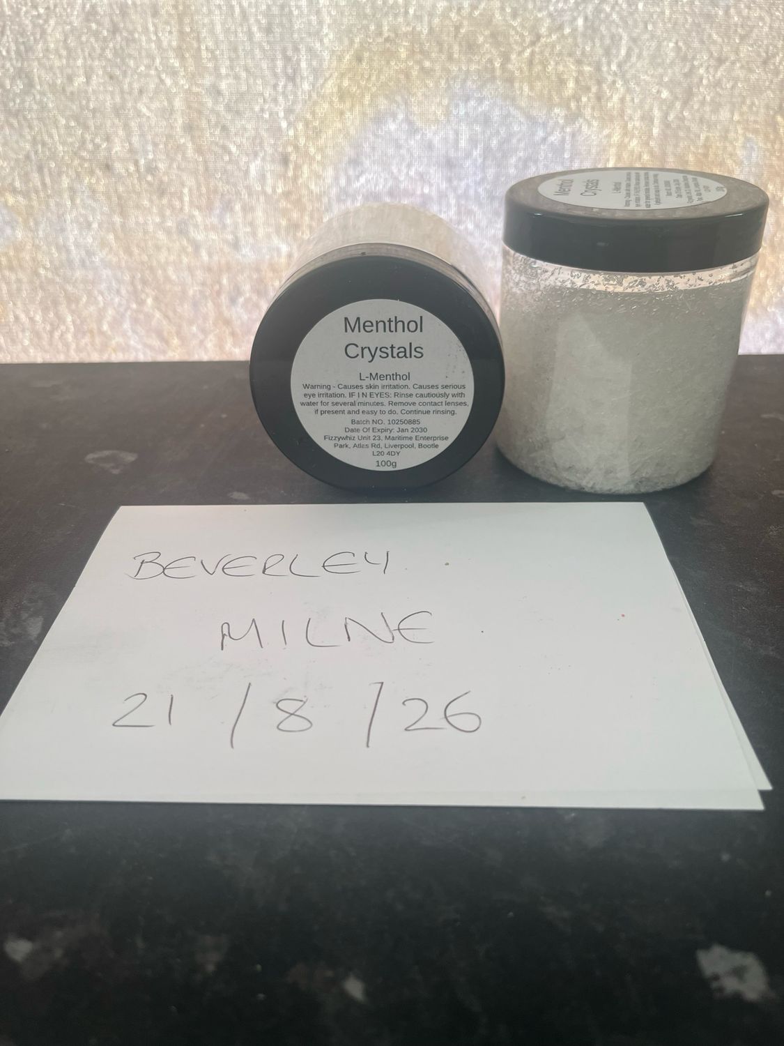 Menthol Crystals 100grams
