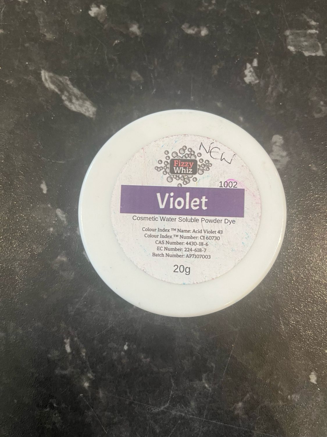 Violet Fizzywhiz colouring