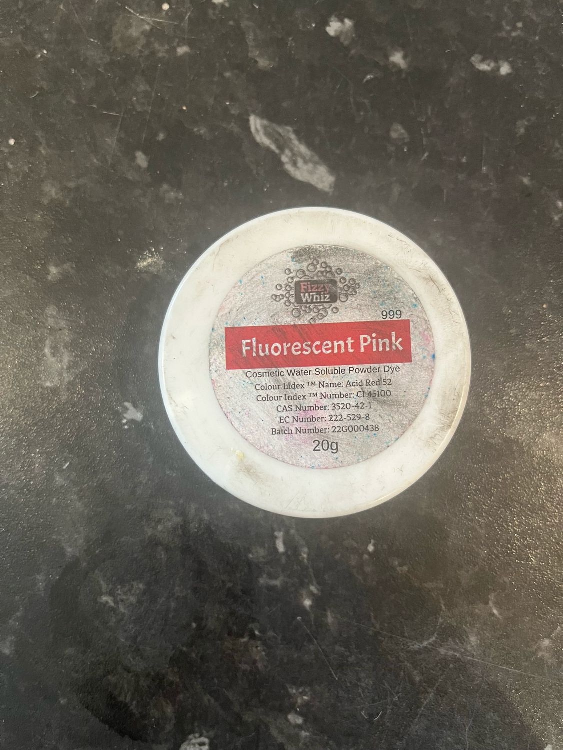 Fluro Pink Fizzywhiz colouring