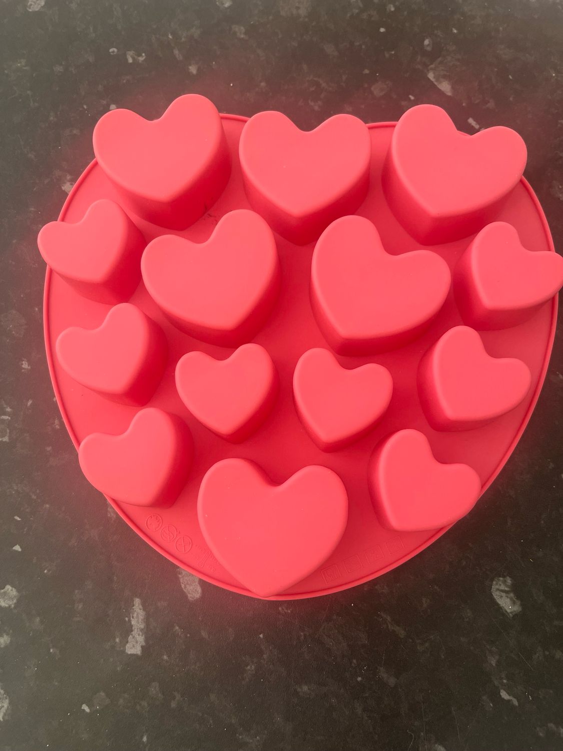 Large multi heart mould