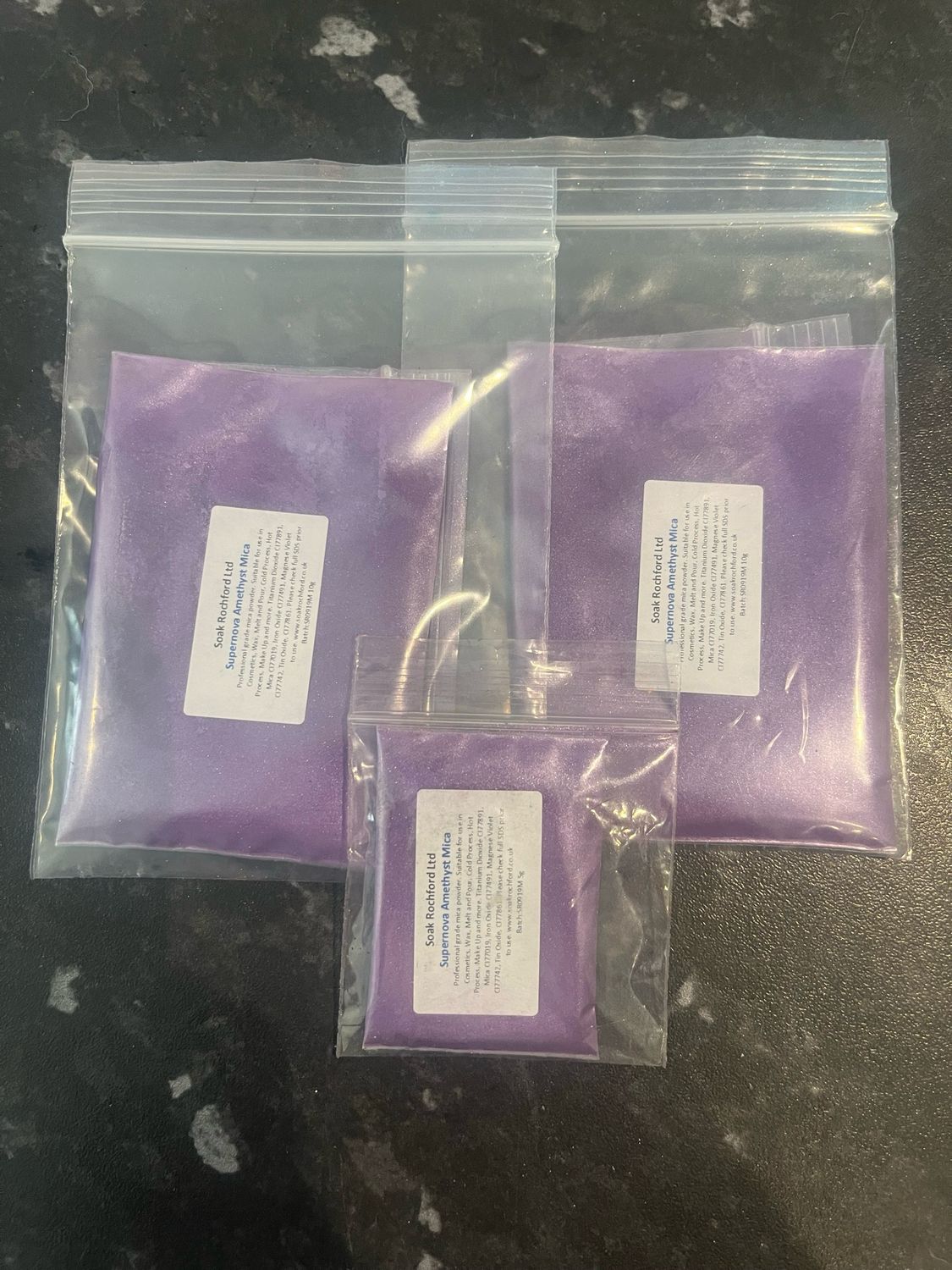 Soak Rochford Supernova amethyst mica