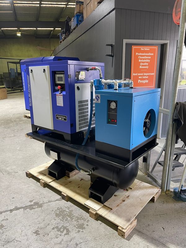 Combo - 20 Hp Screw Compressor + inbuilt Dryer and 300 Ltr Tank
