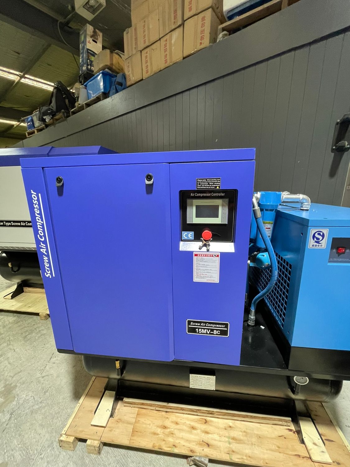 Combo - 10 Hp Screw Compressor + inbuilt Dryer and 300 Ltr Tank