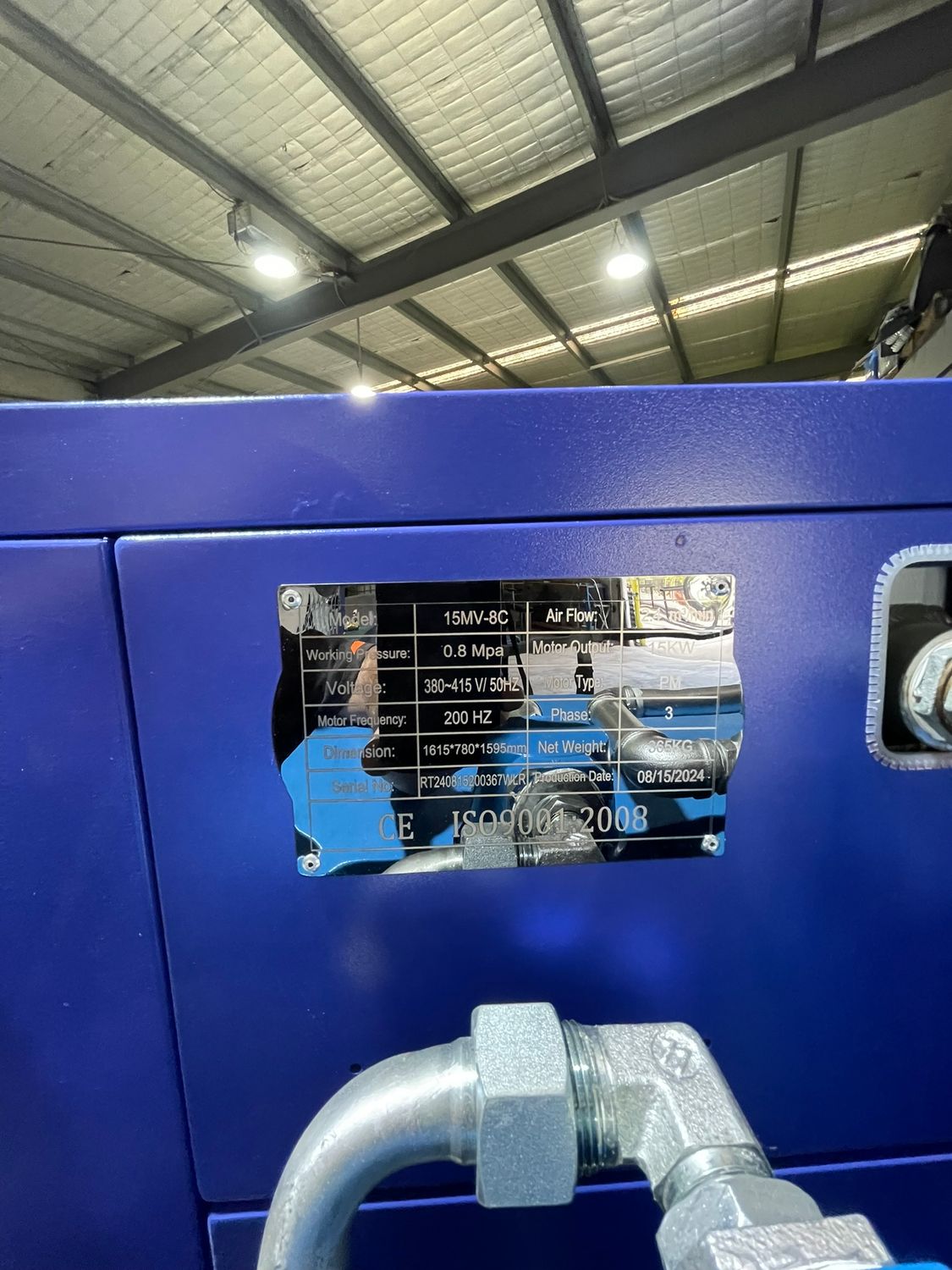 Combo - 10 Hp Screw Compressor + inbuilt Dryer and 300 Ltr Tank