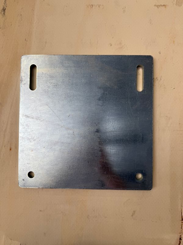 250 x 250 x 10mm Zinc Plated