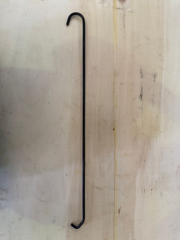 Round Curve end + V end 6.3 x 600mm