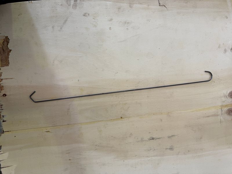 Round Curve end + V end 3mm x 600mm