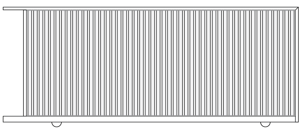 Slat Style Sliding Gate 1200mm High