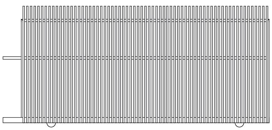 FACE WELD / RADIATOR / FIN STYLE Slat Style Sliding Gate 2100mm High