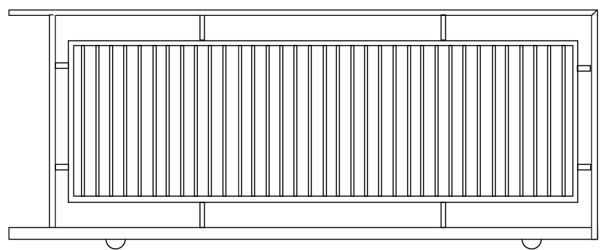 Round Tube 19mm Sliding Gate 1800mm High