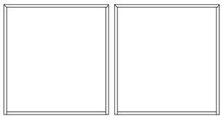 Bare Frame Double Swing Gates 1200mm High
