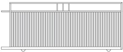 HAMPTON  Style Sliding Gate 1500mm High